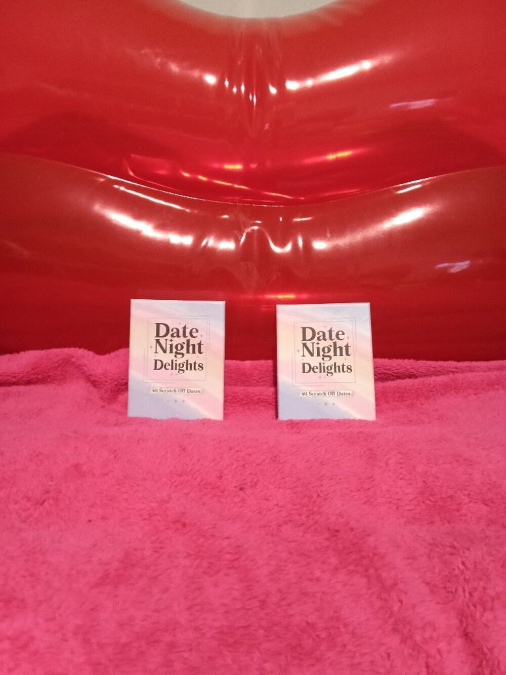 2 Packs of Date Night Delights Scratch-Off Date Cards - Pastel Pink & Lavender